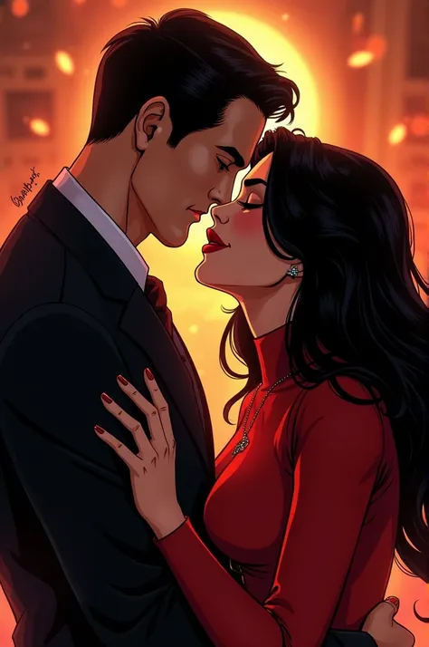 Dick Grayson and Zatanna Zatara romantically together