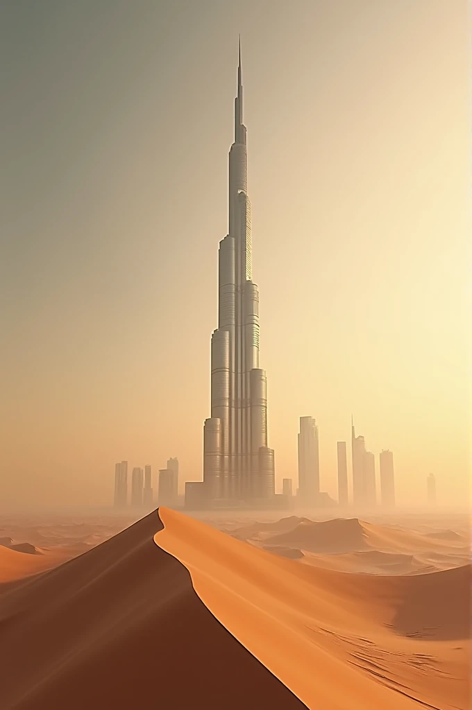 Build burj khalifa in desert sand in teams 