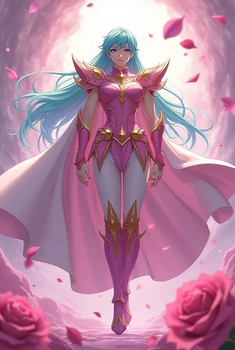 Create a Pisces Knight Aphrodite wallpaper from the anime Saint Seiya 