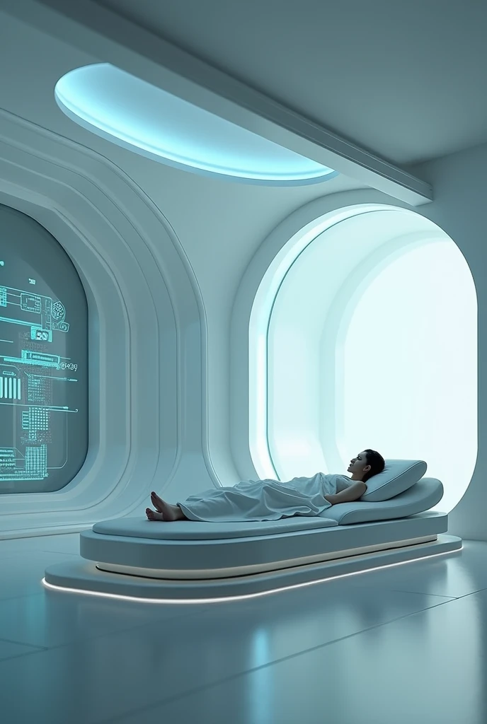 Futuristic sleeping room
