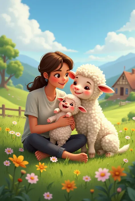 Here are the image prompts for each scene of your story:

1. A serene green meadow nestled between two hills with a few fluffy white clouds in the sky.

2. A joyful couple holding a newborn baby boy (Timmy) in their arms, with a cozy cottage in the backgro...