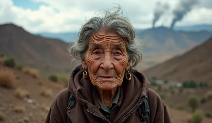 , the elderly woman recounts her agonizing situation as she is the rich hill of Potosí-Bolivia ,  due to mining pollution Suffer for several centuries in the region .