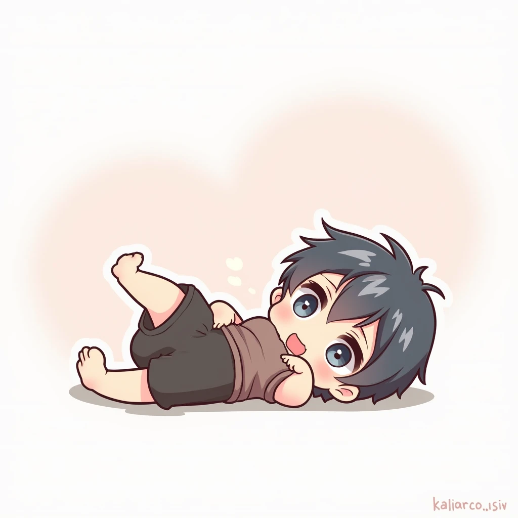  anime boy lying Cute anime, anime chibi,  high quality fan art , Chibi Art, anime chibi, official fan art, cute art, Kagoraaii Chibi , classificado como o melhor on pixiv, cute art style,  Cute cartoon, cute cartoon, agora, cute boy, soft anime illustrati...