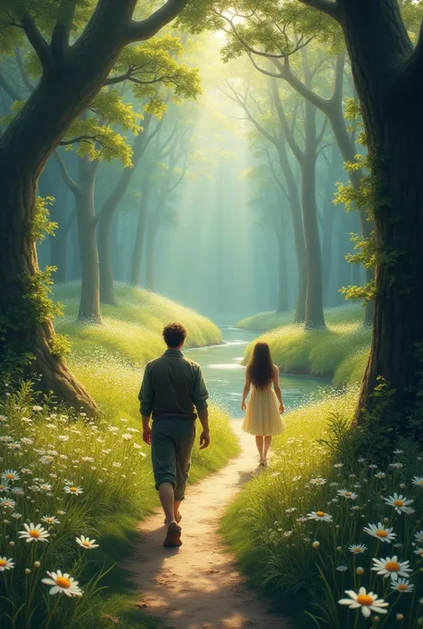 



_In the tranquil countryside, a man spots a mysterious woman walking along a narrow, flower-lined path. Her presence is mesmerizing, and something about her feels otherworldly. Intrigued and unable to resist, he decides to follow her from a distance. T...