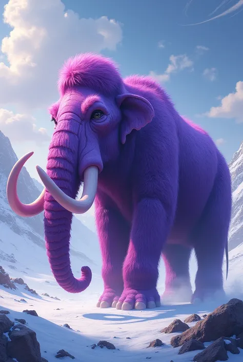 CREATE A PURPLE MAMMOTH TO SELL AS AN NFT
