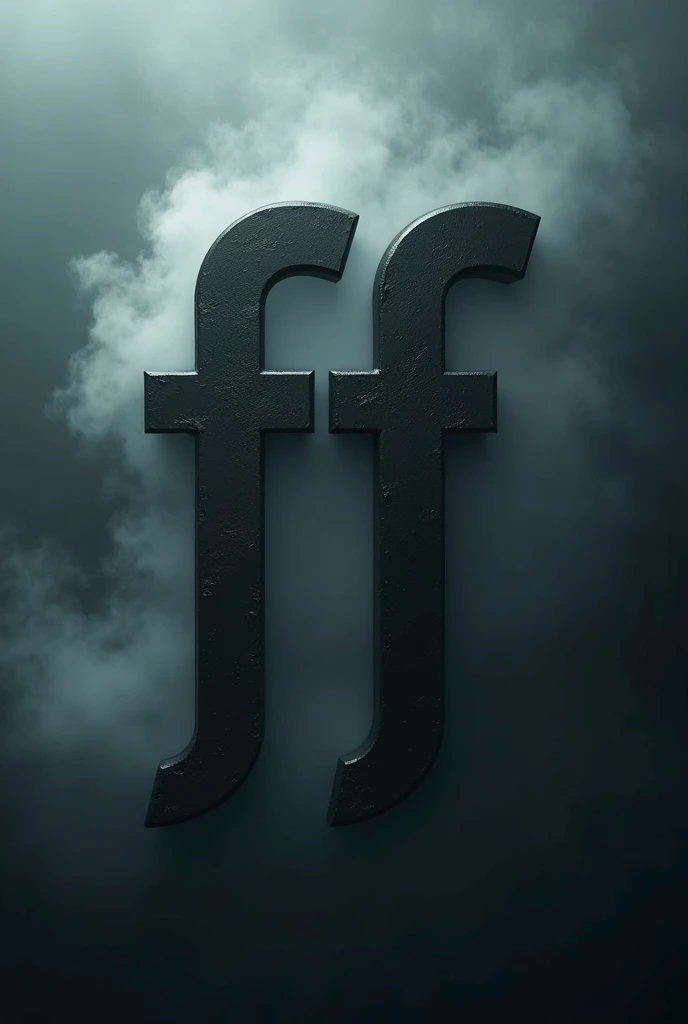  drawing two letters 
ff in anchor  smoked 