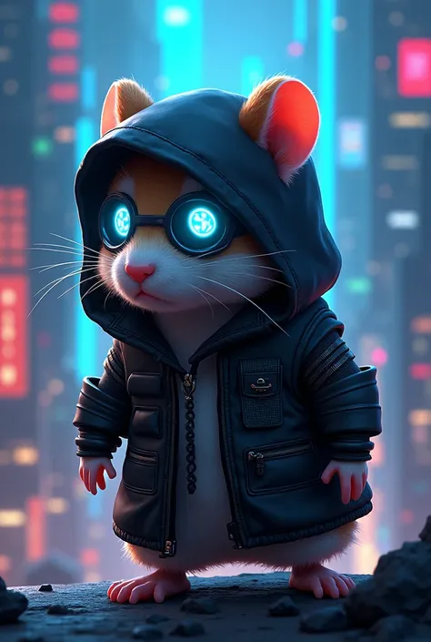 A little bit of a rebellious hamster , (Secure Core Style), ( black armor ), (black hood), ( The background is a world of illusions and geometric patterns, reminiscent of a kaleidoscope..:2.0), Face covered
Unique appearance : black hood.  Boy
Kuromi is kn...