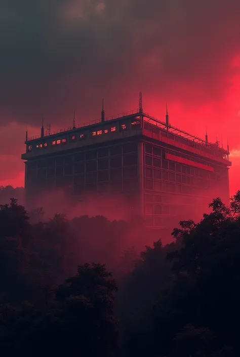 Estadio do Flamengo dark red and black style 