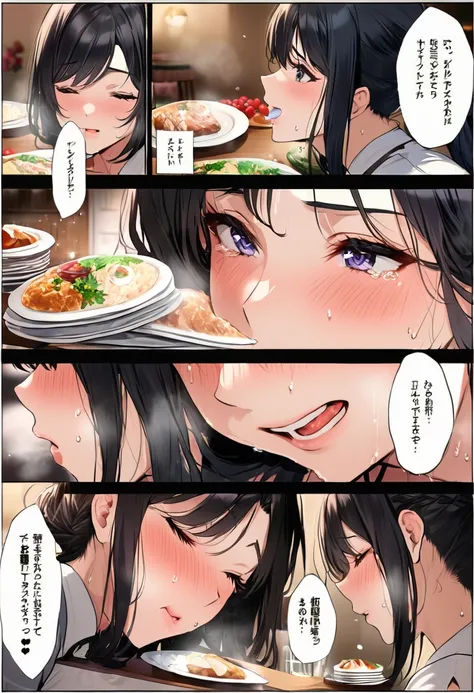 (( top quality)), (( Masterpiece )), ( Details), ( 1 Anime Girl ),  sexy, milf, maturewoman, ( black hair), Bust 9０CMs Big Breasts Married Woman ,  young woman, (A married woman with a pale face opening her eyes and shedding tears), (カジュアルで sexyなファッションの女性)...