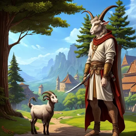 Masterpiece, HD, high resolution, high quality, best quality, super detailed. Solo creature alone, multiple views. Fantasy art.
{{(An anthropomorphic-animal: A 200-years-old male-adult-satyr:(appearance: grey-goat-fur. Goat-animal-head. Goat-animal-face. 2...