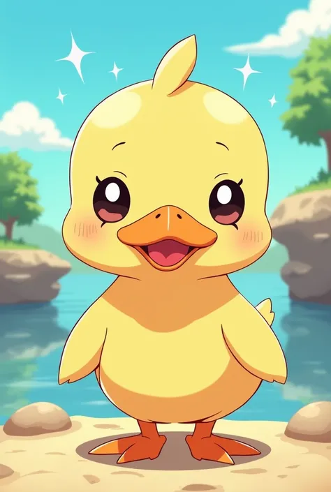 An anime with a duck face