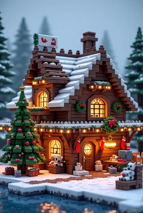 Christmas house for Minecraft
