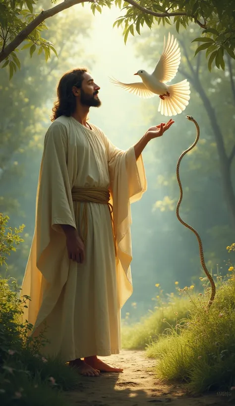 Jesus Christ uses miracle and turns snake into dove