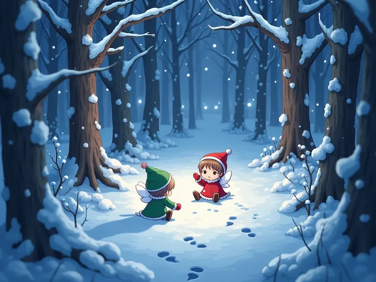 
6+girls(Cute, (chibi:1.4), fairy elf, living on the snow), in the (Christmas:1.3) forest, ornaments,ChristmasWintery,night, (Lots of footprints:1.4).. BREAK .quality(8k,wallpaper of extremely detailed CG unit, high resolution, top-quality, top-quality rea...