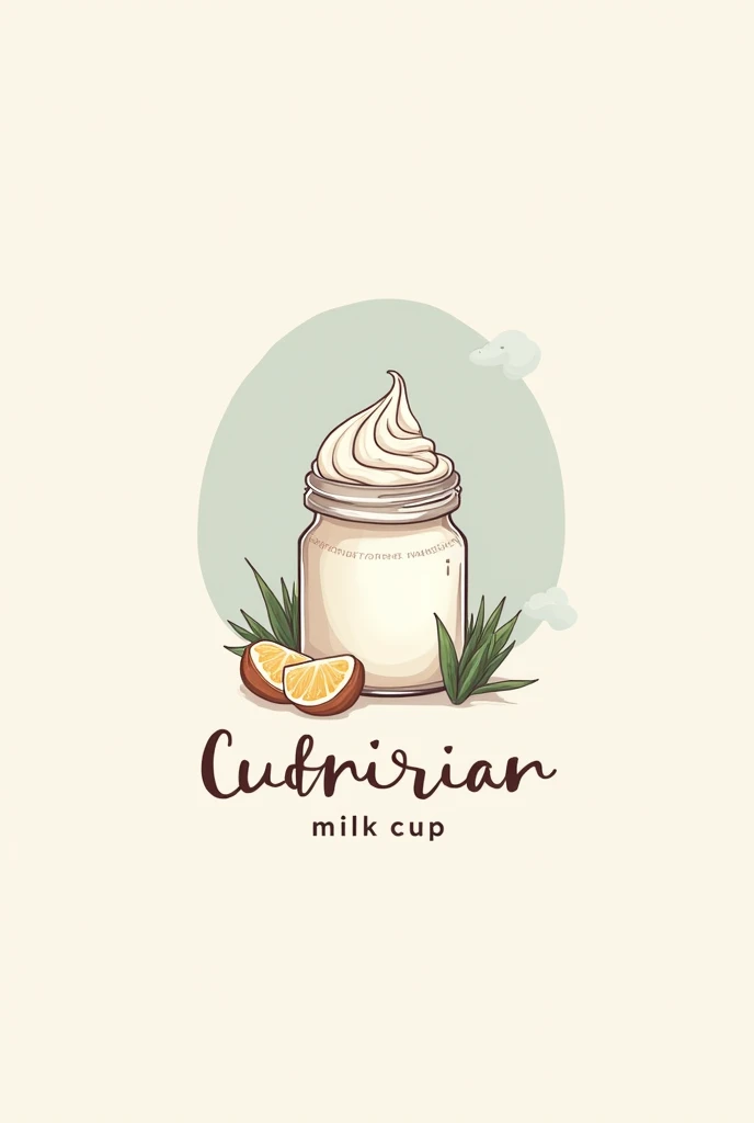 Make a milk delicacy jar logo