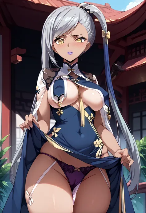 masterpiece,High resolution,Highest quality,8k, digital cel-shaded anime,((anime screencap, anime coloring)),intricate_details_xl,Embarrassing ,orgasm:1.2,detailed face,(((skirt lift, lifted by self))),ultra detailed Panties ,solo,detailed legs, (azur lane...