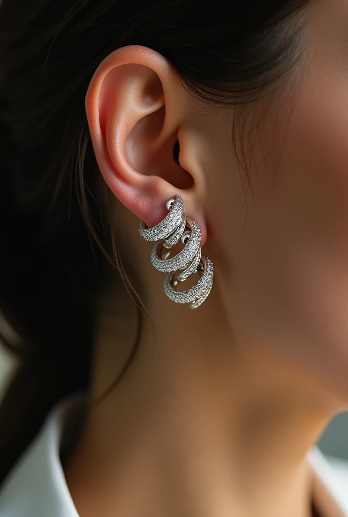 Platinum ear cuffs 