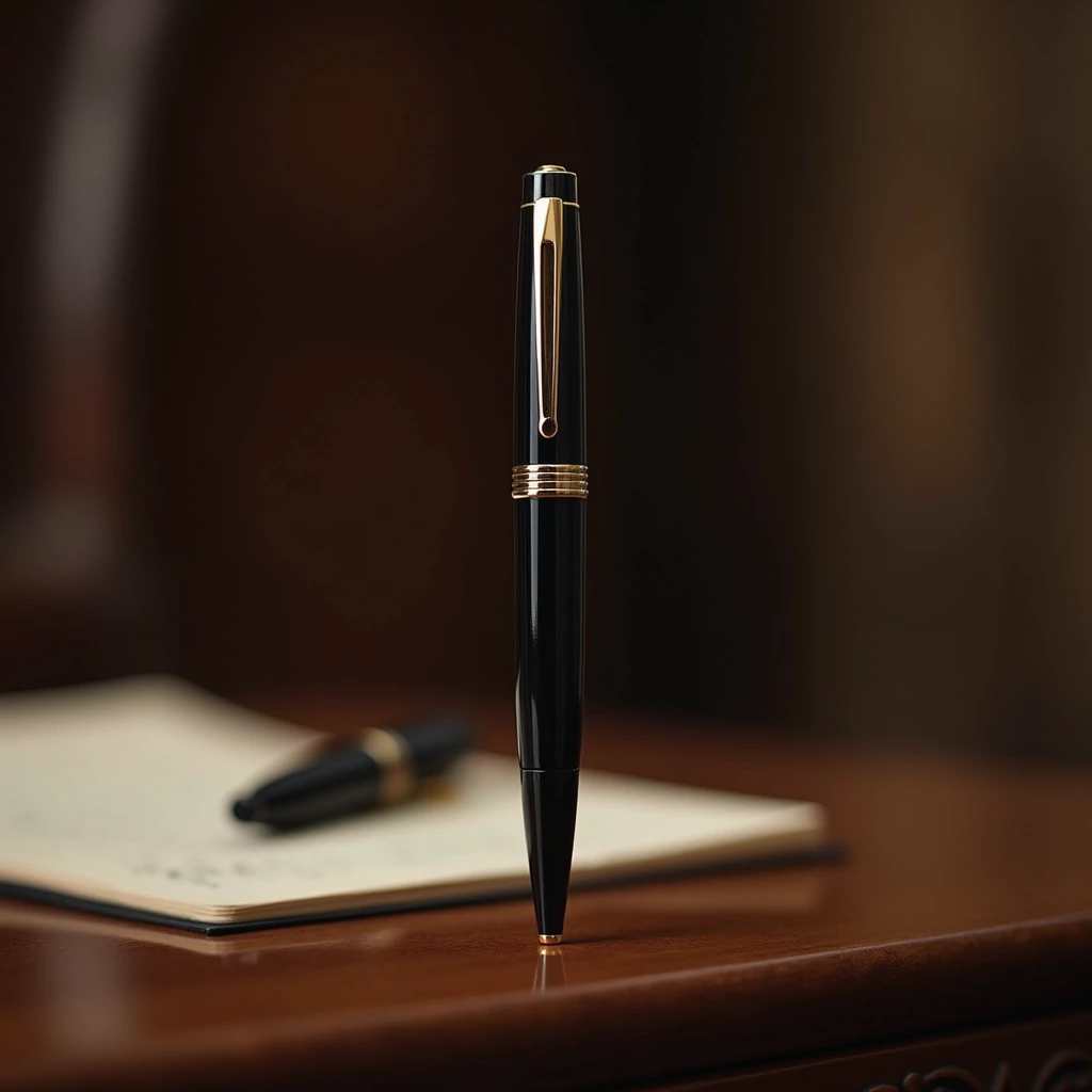 A small elegant black pen ,  whoever has it can sign any decree in the universe. 