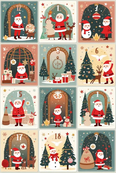 Make me 20 pieces   Printable advent calendar templates
