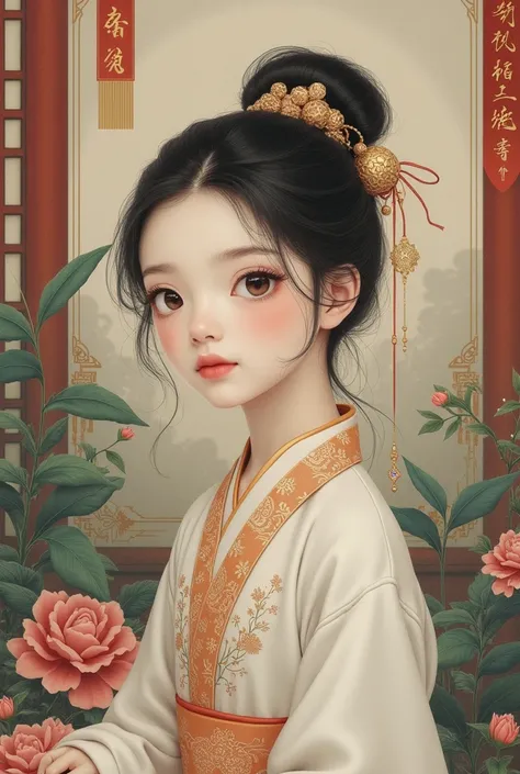 Chinese Girl With Chinese background