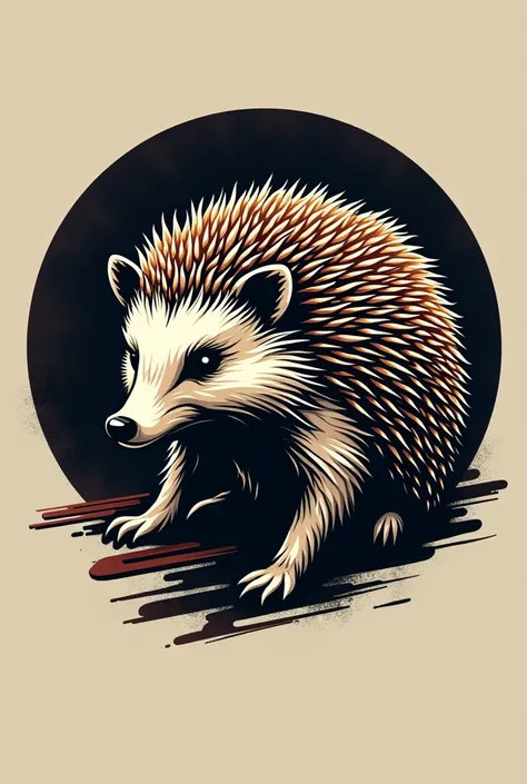 Create a logo for a brand called HEDGE HOGS. its a sports betting clothing company. Make the logo within a circle.