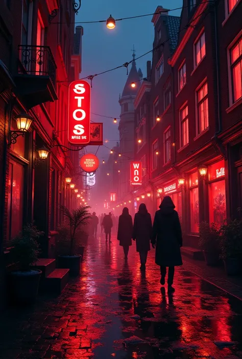 Amsterdam Red Light Street 