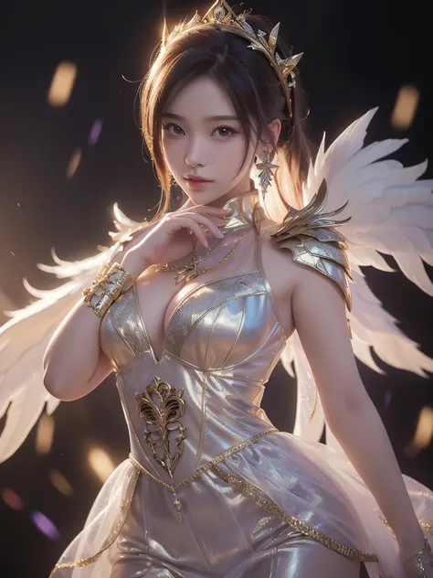 ((( Serahim)))、The highest-ranking angel、god々Shining light、(((god々New Background)))、荘厳なgodの国、((Angel Costume))、godの光、 Angels Big Wings、Beauty、 cute、20 years old、Beauty、 best quality,4K,8k, high definition ,masterpiece:1.2), super detailed,((( realistic ,ph...