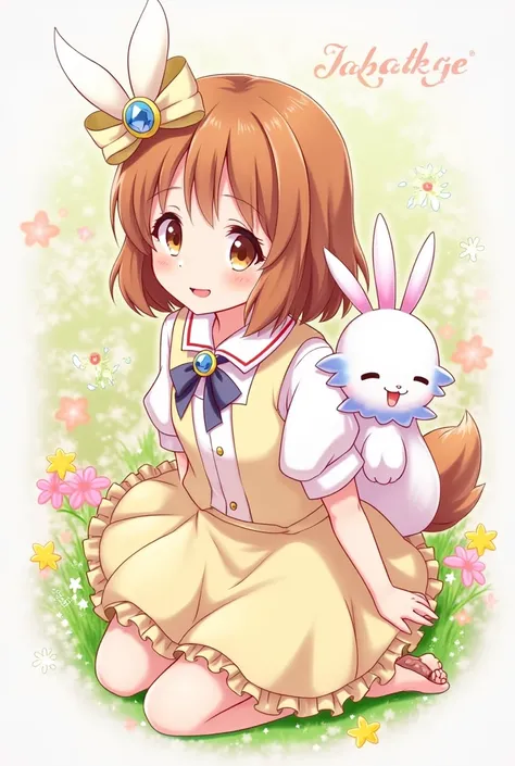 Je pourrais avoir akari des jewelpet si possible une brune avec un lapin sur son dos
