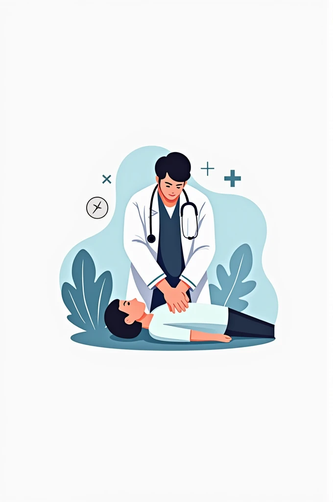 Logo of a doctor giving CPR