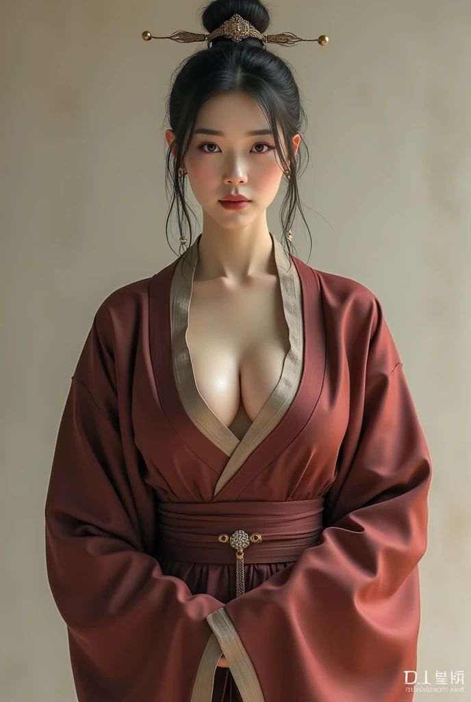 A very beautiful female Korean sexy monk　Big Breasts　Facing directly ahead