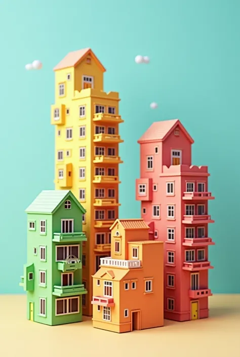 apartment blocks as toys