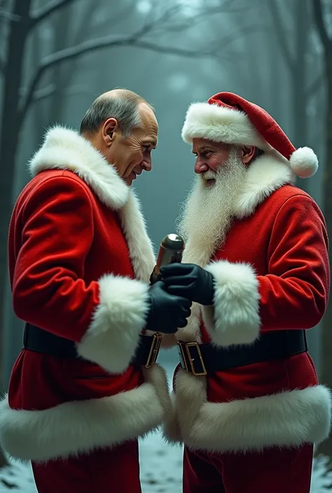 Santa Claus is bombing Putin