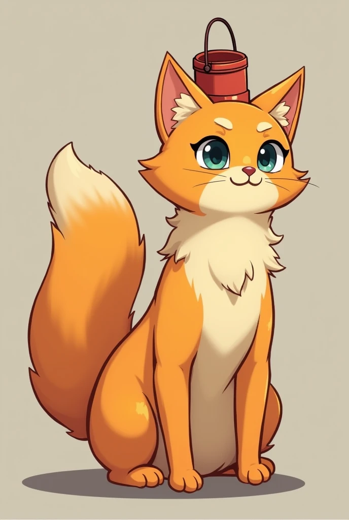 The Catte is a feline Gootraxian with pastel orange fur and a lighter orange underbelly with thick fur on its neck. Atop its head is a bucket that is the same color as its orange fur.
Catte is very kind and silly, often seen as a , although he is in fact a...