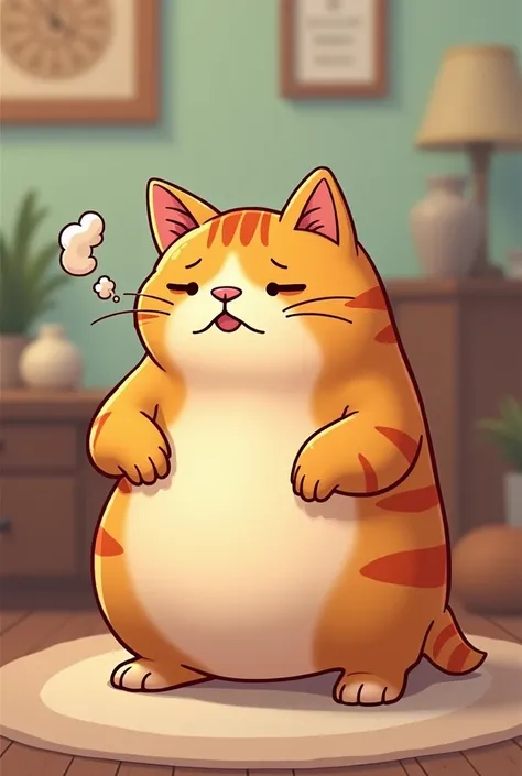 Fat fart cat