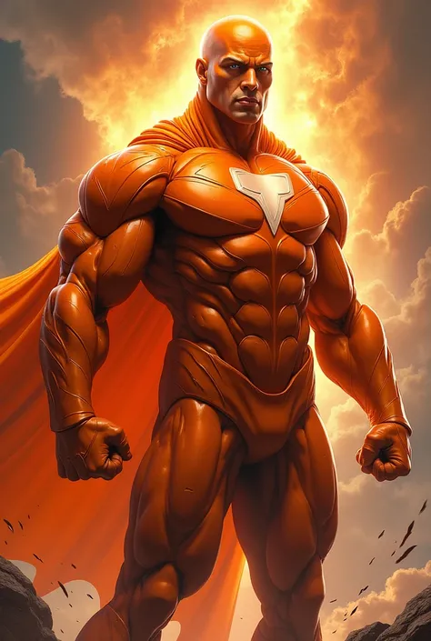 Orange superhero