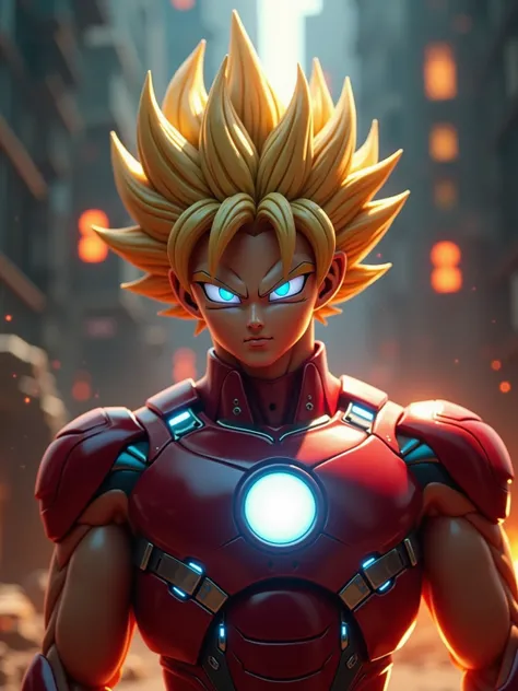 masterpiece, high quality animation, realistic aesthetic photo ,(HDR:1.2), pore and detailed, intricate detailed, graceful and beautiful textures, RAW photo, 16K, sharp focus, cinematic lighting, ((apocalypse situation)), (front view), goku ultra instinct ...