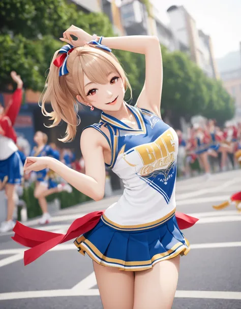 Passionate beautiful Cheer leader,careless manner,free pose,8k,