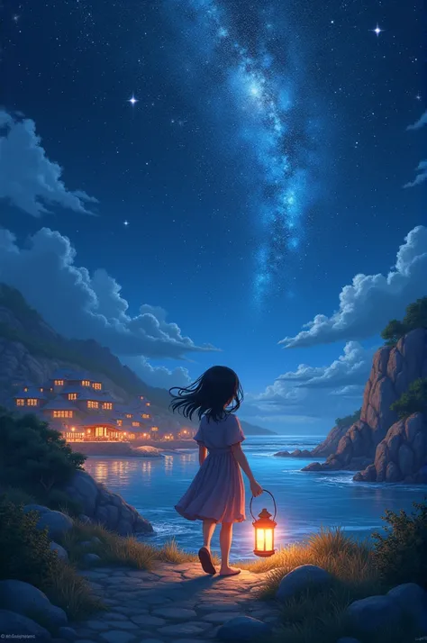 I want to give a picture about the story this is the story 
In the coastal village of Solara, where the sea kissed the horizon and the night sky shimmered with countless stars, there lived a girl named Lyra. Since hood, she had been captivated by the legen...