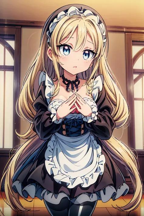  taking pictures , Animeのcute女の子, (( One Girl )), ((baby face:1.5)), ((cute:1.5)), 
break 

#Clothing Accessories 
(((Black and White)Gothic maid outfit) :  elegant  + ( dirndl ) +  Gothic Fashion +  dark gothic  + ( black corset) + ((Black and White)Head ...