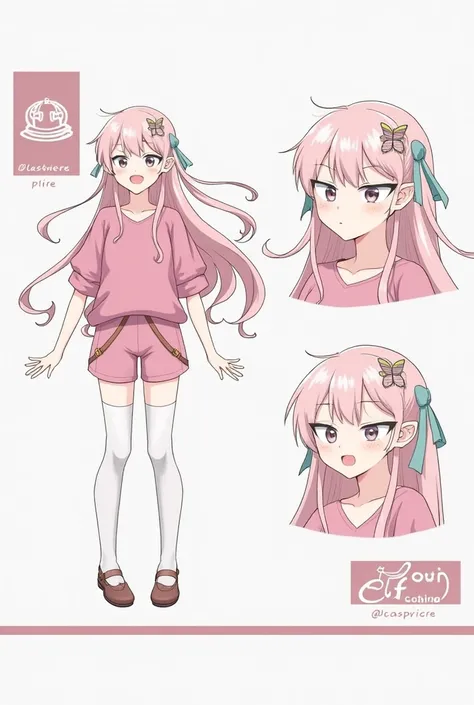 โทนสีpink ม่วง ฟ้า
รูปร่าง:  Our elf girl has a height of about 160-165 cm .  slim and elastic, the body has no thick muscles, but it is elegant and agile, retains the lightness and fluidity of the elves, reflects the charmingly moving character, skin colo...