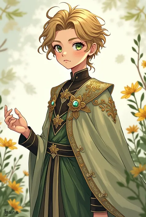 Anime Art, earth themed, boy Handsome, Prince outfit, Full body no bacjground