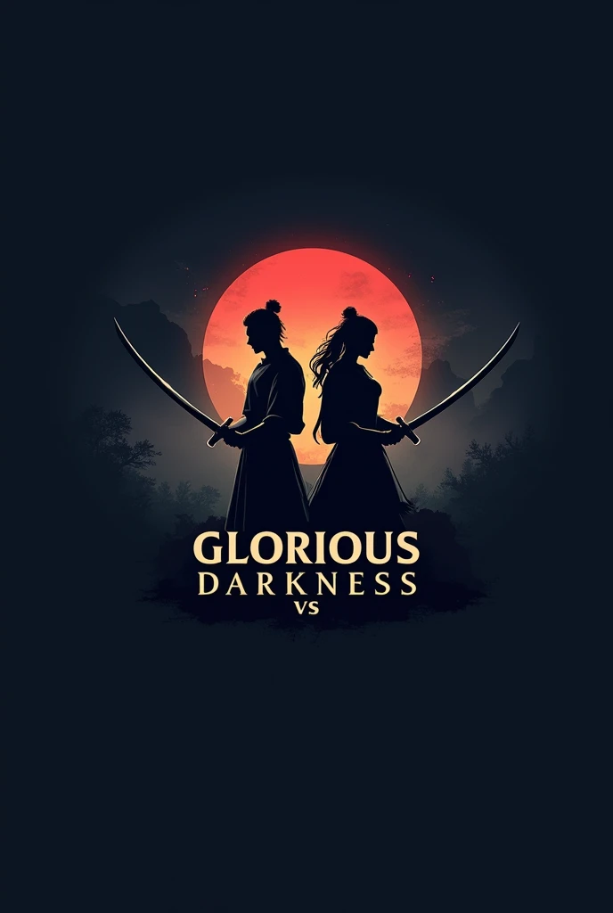  I want to create the logo of the esport mobile legend team with the team name  " Glorius Darkness  "
Make it simple for a more elegant esports team with people holding samurai