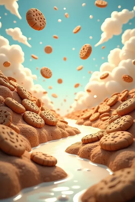  a world where there is a path of cookies, a river of milk and may it rain cookies 