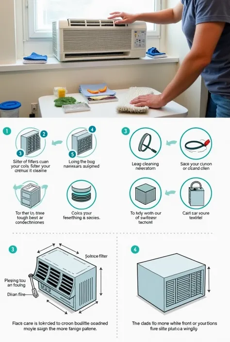 Image containing information about air conditioner cleaning 