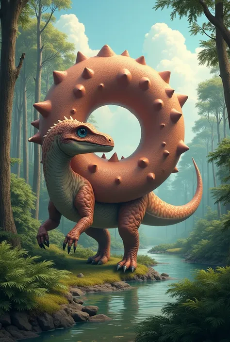 Donut-shaped dinosaur