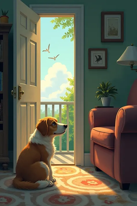 make a comic strip from the story "jake(the dog)" by jim barlett with 6 panels 
here is the story: 
Jakes eyes snap open, and he quickly turns to the side. But like his aching heart, the spot where Max always sat on the couch remains empty. He takes in a l...