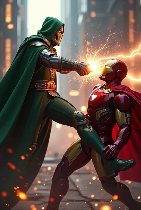 Iron man ke doctor doom ne iron man ke mooh pe kick 🦶 maar kar tod diya he bijli bali power ke sath 