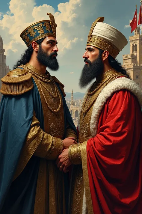 1 with Fatih Sultan Mehmet and Sultan Alparslan:Make 1 photo profile picture  