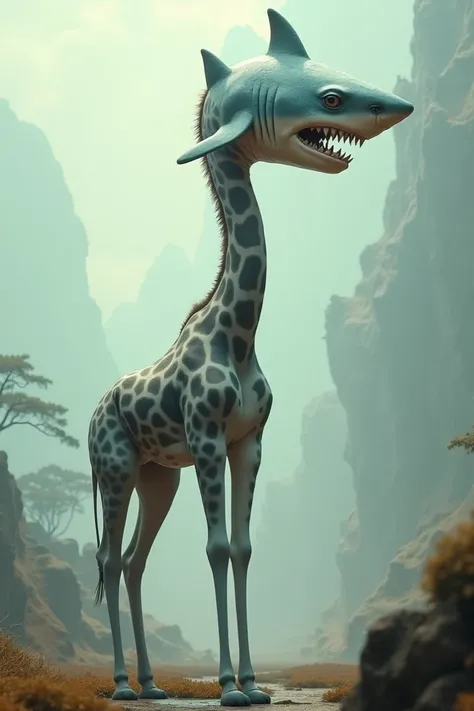 Shark with the body of a giraffe