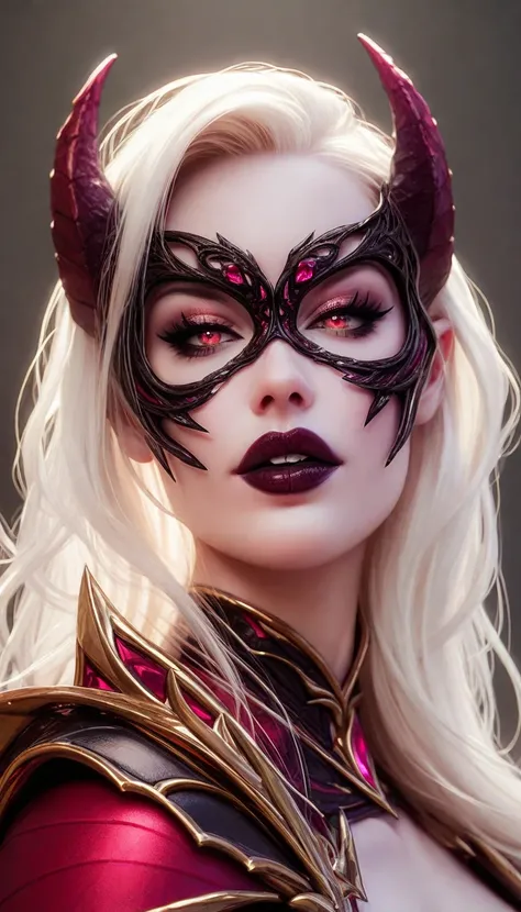 Diabolical creature. Seductive Dark angel. Dark Makeup, Dark Lipstick. pale white skin. unhealthy appearance. dnd character.  dnd. Lilith Armor, Succubus Armor